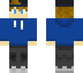 Blue Hoodie Boy | Minecraft Skin