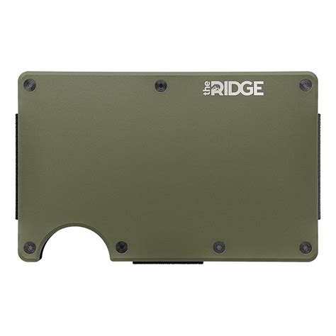 The Ridge Wallet Aluminum Money Clip Matte Olive AUWAI102501 Best Buy