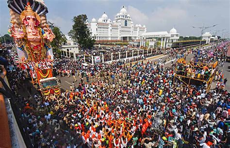 Immersion Procession Of Ganesh Idols Concludes In Hyderabad