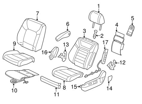 Tg A Zc Cover L Front Seat Cushion Trim Nh L Leather