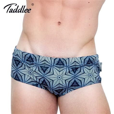 Taddlee Brand Sexy Mens Swimwear Swimsuits Swim Boxer Briefs 3d