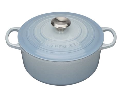 Le Creuset Signature Rund Gryta 24 Cm 4 2 Liter Costal Blue