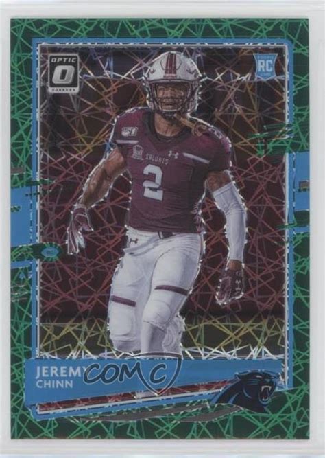 Panini Donruss Optic Rookies Green Velocity Prizm Jeremy Chinn