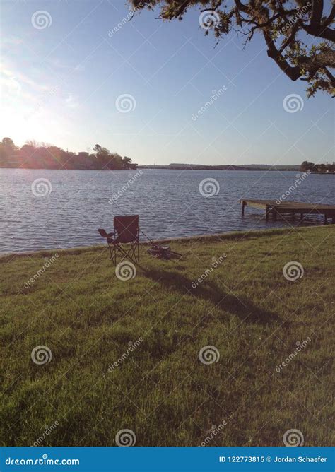 Fishing on a Texas lake stock image. Image of dock, beautiful - 122773815