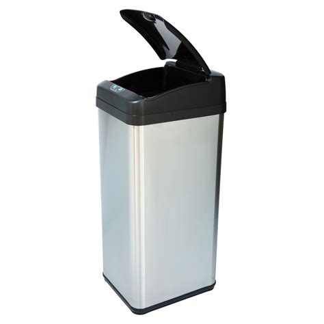 Shop Itouchless 13 Gallon Stainless Steel Metal Touchless Trash Can