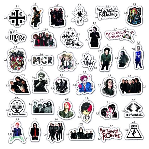 Buy Bulbacraft Mcr Rock Band Stickers For Adults Pieces Of Strong