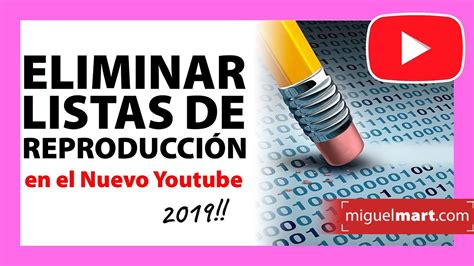 Cómo BORRAR LISTAS DE REPRODUCCIÓN en Youtube Eliminar una lista