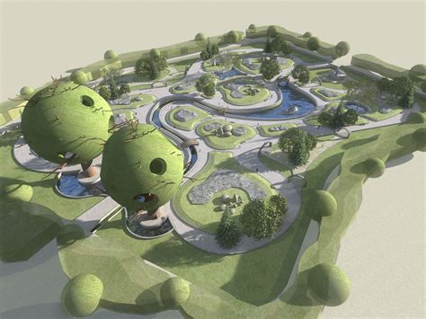 The concept of the park area :: Behance