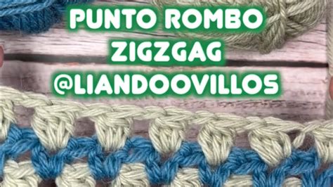 Crochet Punto Rombo Zigzag Youtube