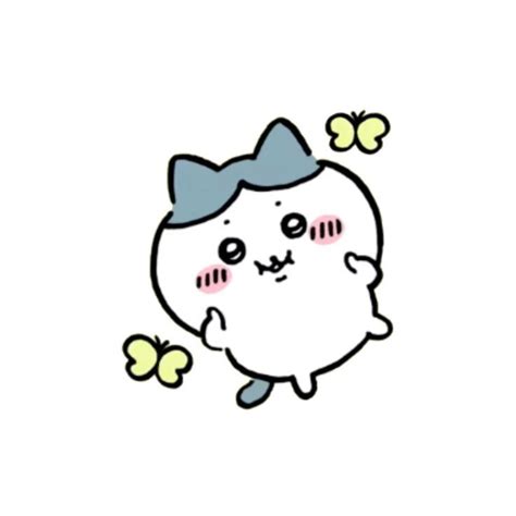 hachiware art mignon chats bleus autocollants kawaii