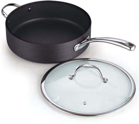 Cooks Standard Hard Anodized Nonstick Deep Sauté Pan 11 Inch 5 Quart