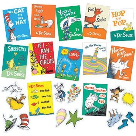 Eureka Dr Seuss Books Mini Bulletin Board Set 33 Pieces Eu 847041