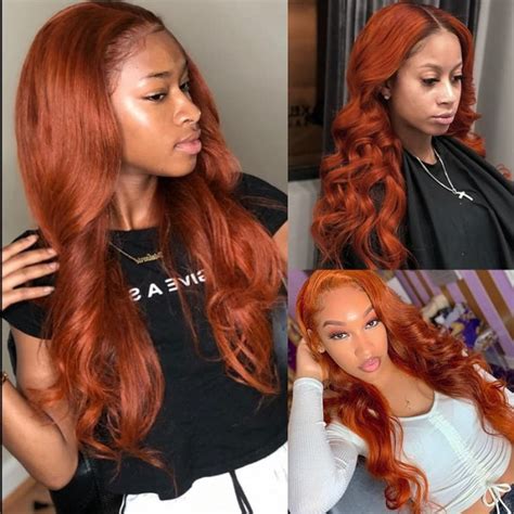 Incolorwig Ginger Weave Body Wave Peruvian Human Hair Weave