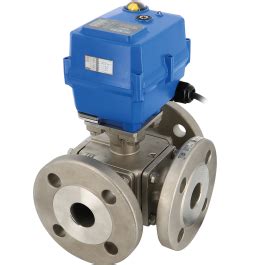 Way Stainless Steel Ball Valve L T Tcr Electric Actuator Syveco