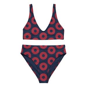 Phish High Waisted Bikini Set Fishman Donuts Recycled Swimsuit Etsy