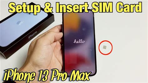 Iphone Pro Max How To Setup Insert Sim Card Youtube