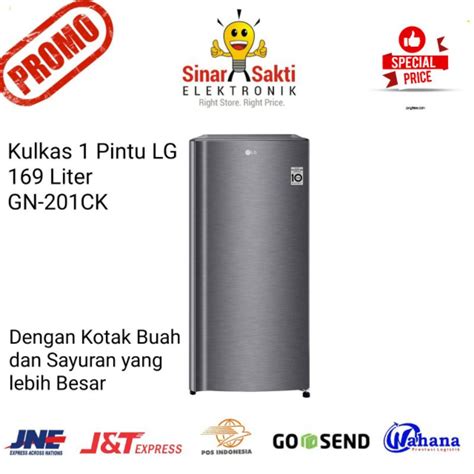 Jual Kulkas LG 1 Pintu 169 Liter GN 201 CK Lemari Es GN 201CK Indonesia