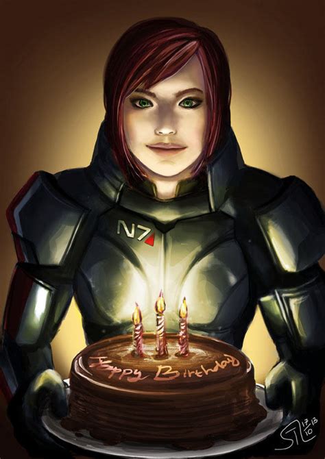 Happy Birthday Mass Effect Fanart By Springofsea On Deviantart