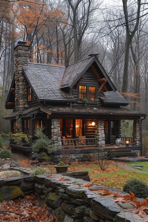 Cabin Life In Log Cabin Rustic Cabin Exterior Tiny House Exterior