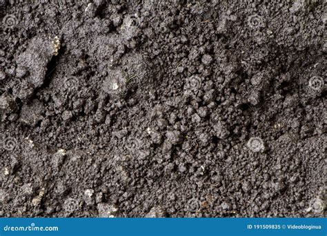 Black Soil Texture Close Up Soil Texture Background Stock Image