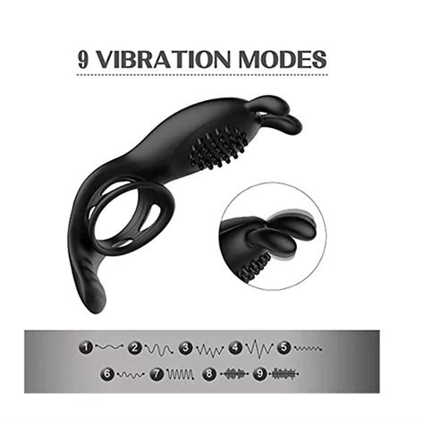Rabbit Vibrating Cock Ring With Remote Control Sex Toys Malaysia
