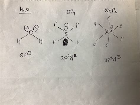 The Hybridization Of Central Atom In Xef