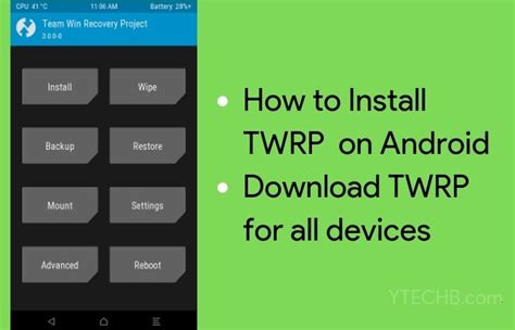 How To Install Twrp Recovery On Android Smartphone