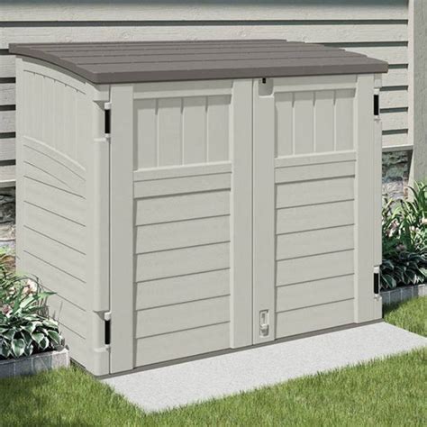 Suncast Stow Away Ft W X Ft D Resin Horizontal Storage Shed