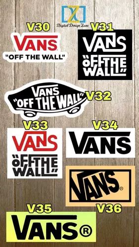 Calcos Stickers Etiquetas Autoadhesivas Marcas Vans X20u En Venta En