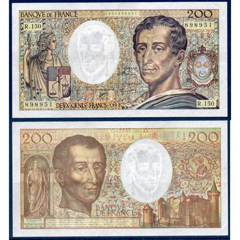 Francs Montesquieu Ttb Billet De La Banque De France