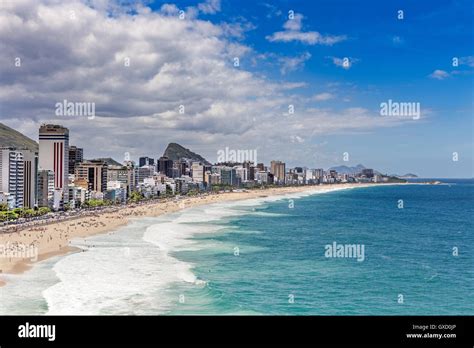Ipanema Beach Leblon Rio De Janeiro Brazil Stock Photo Alamy
