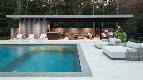 Inside Out Cabana A Hamptons Modern Pool House