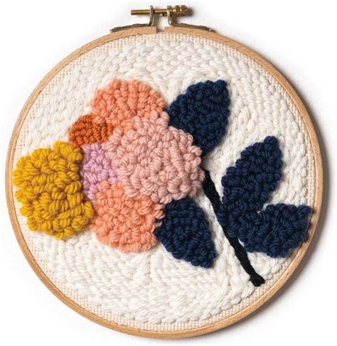 Rico Design Needle Punch Flower Hoop Kit • Priser