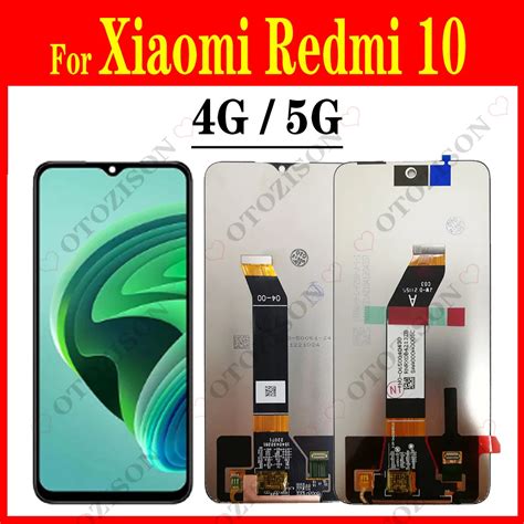 For Xiaomi Redmi 10 LCD With Frame 5G 22041219G Display Redmi10 4G