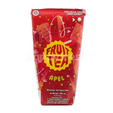 Jual Sosro Fruit Tea Apple Ready To Drink Di Farmers Market Happyfresh