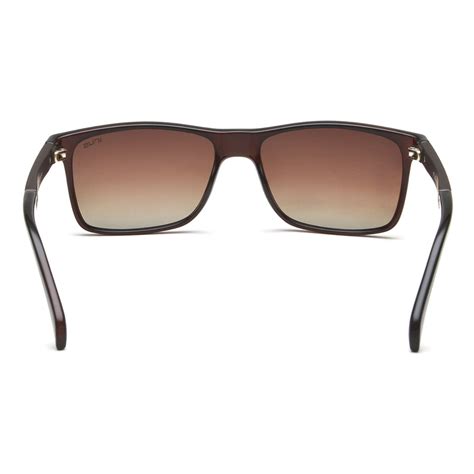 Buy Irus Uv Protected Sunglasses For Men With Brown Coloured Polarized Tri Acetate Cellulose