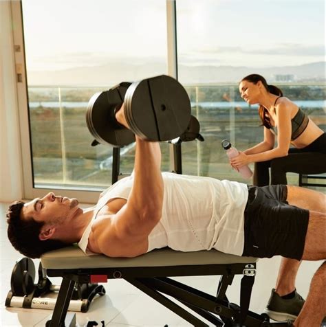 Neoprene And Pvc Weight Adjustable Dumbbells Stairmaster 20 Kg Each