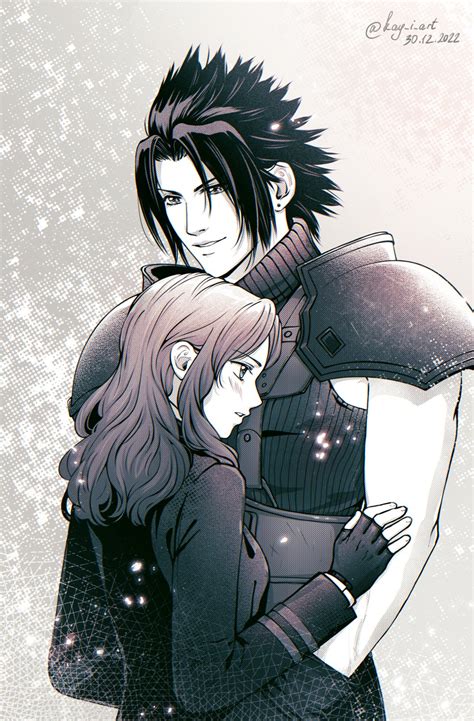 Zack Fair And Cissnei Final Fantasy And 2 More Drawn By Kay I Danbooru