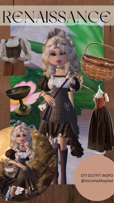 Renaissance Peasant DTI Outfit Inspo In 2024 Renaissance Outfit