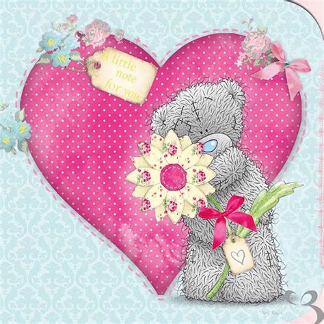 Tatty Teddy With Pink Heart Birthday Me To You Bear Card Tatty Teddy