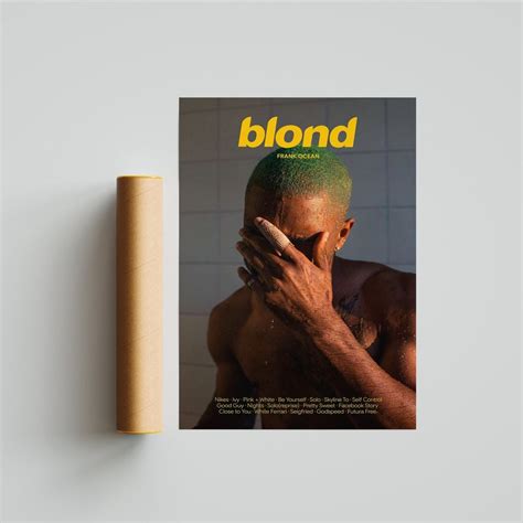 Frank Ocean Blonde Album Cover Poster Music Album Poster Frank