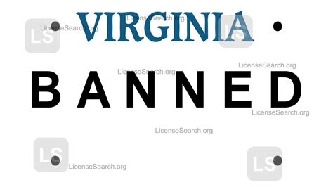 Virginia Banned License Plates License Lookup