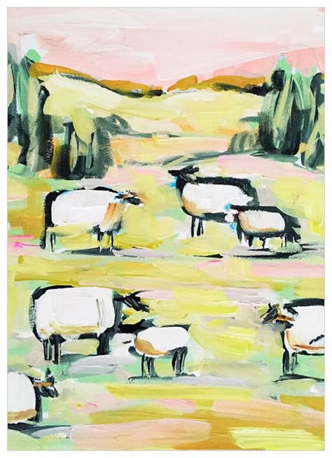 Sheep With Pink Wall Art | Abstract, Pink wall art, Canvas wall art