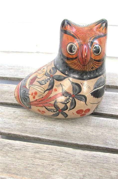 Tonala Pottery Owl Vintage Mexican Pottery Shape Shifter Etsy