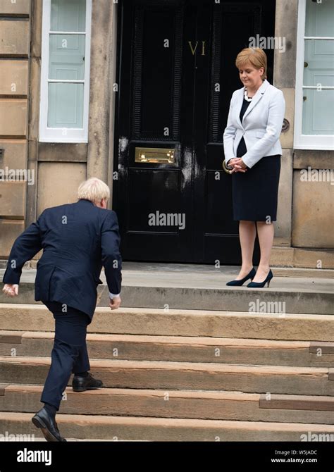 Edinburgh Scotland Uk 29th July 2019 Prime Minister Boris Johnson