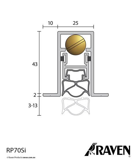 Automatic Door Bottom Seals RP70Si