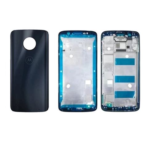 Tampa Vidro Traseira Motorola Moto G6 Plus Original Azul Escuro Indigo