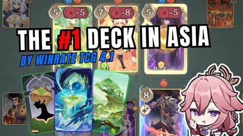 The Strongest Meta Deck In Asia Genshin Impact Tcg Youtube