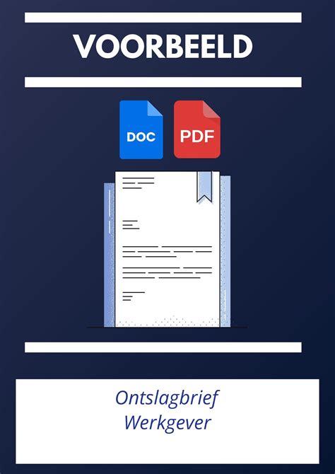 Ontslagbrief Werkgever Voorbeeld