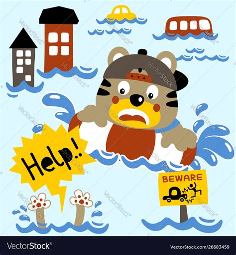 Funny Flood Cartoon